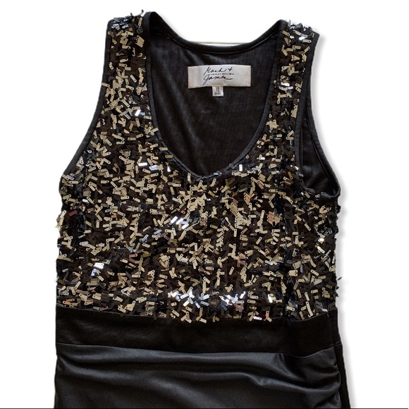 Badgley Mischka Mark And James LBD Cocktail Formal Party Bling Badgley - Picture 5 of 12